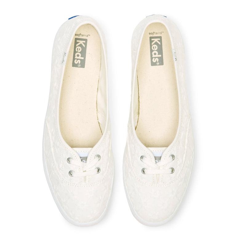 Keds Mini Eyelet Kanvas Canvas Kadın Beyaz | INJTF-0761