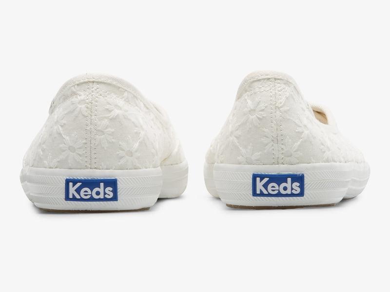 Keds Mini Eyelet Kanvas Canvas Kadın Beyaz | INJTF-0761