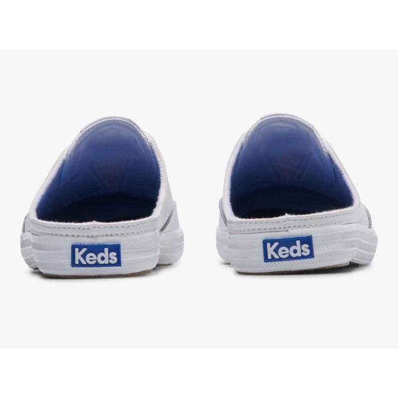 Keds Moxie Deri Slip On Mule Ayakkabı Kadın Beyaz | ZVYPE-9867