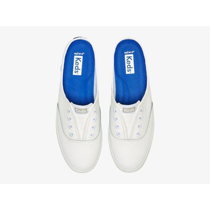 Keds Moxie Deri Slip On Mule Ayakkabı Kadın Beyaz | ZVYPE-9867