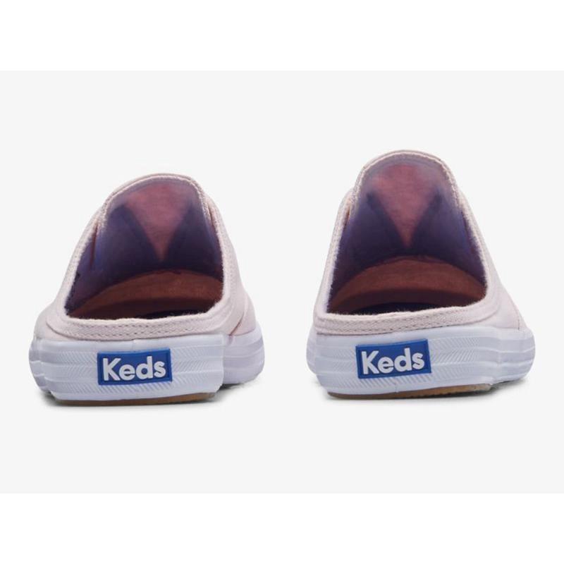 Keds Moxie Mule Washed Twill Makosen Ayakkabı Kadın Açık Pembe | KHWGC-2546