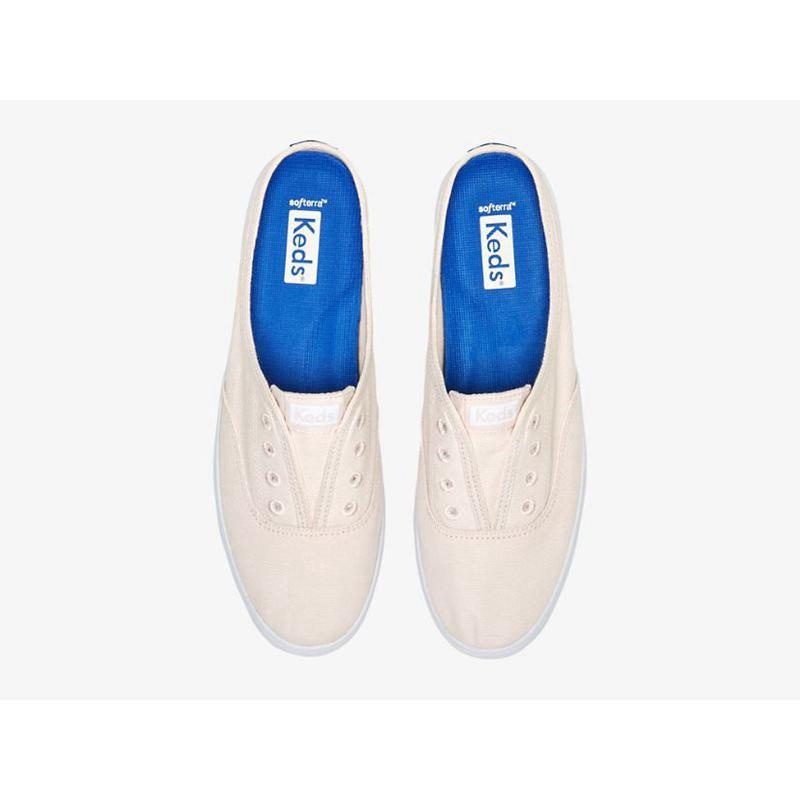 Keds Moxie Mule Washed Twill Makosen Ayakkabı Kadın Açık Pembe | KHWGC-2546