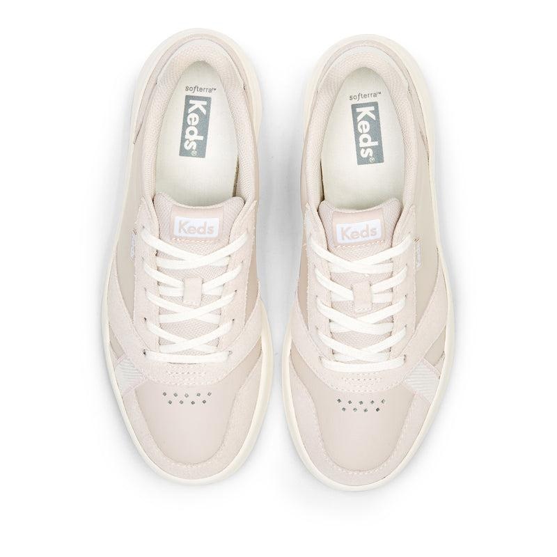 Keds The Court Deri/Süet Leather Sneakers Kadın Açık Pembe | NRKOV-4957