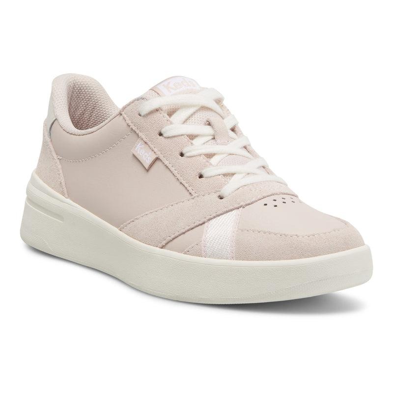 Keds The Court Deri/Süet Leather Sneakers Kadın Açık Pembe | NRKOV-4957