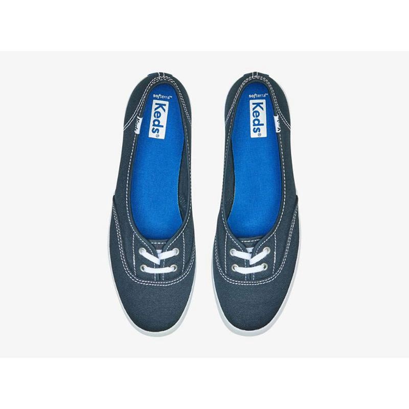 Keds The Mini Kanvas Makosen Ayakkabı Kadın Lacivert | OXKTC-4635