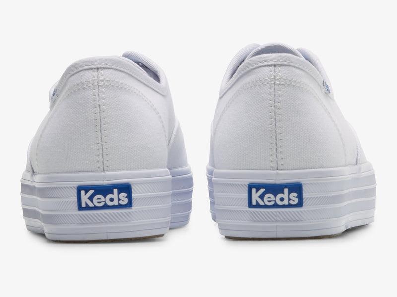 Keds The Platform Kanvas Canvas Kadın Beyaz | TRMJN-9462