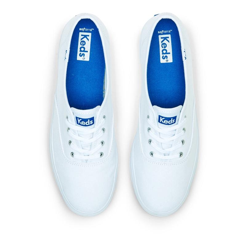 Keds The Platform Kanvas Canvas Kadın Beyaz | TRMJN-9462