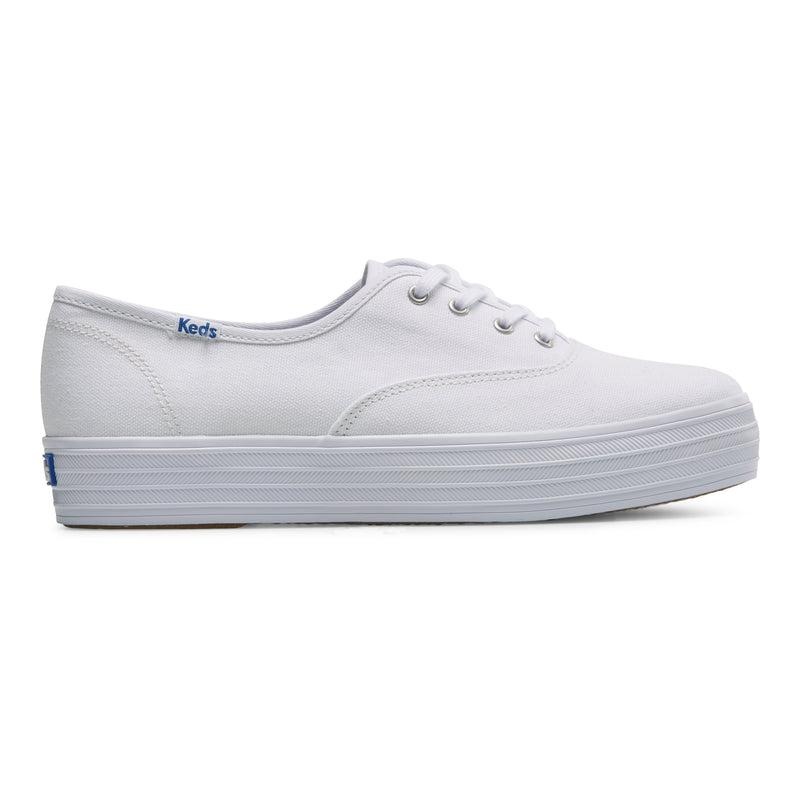 Keds The Platform Kanvas Canvas Kadın Beyaz | TRMJN-9462