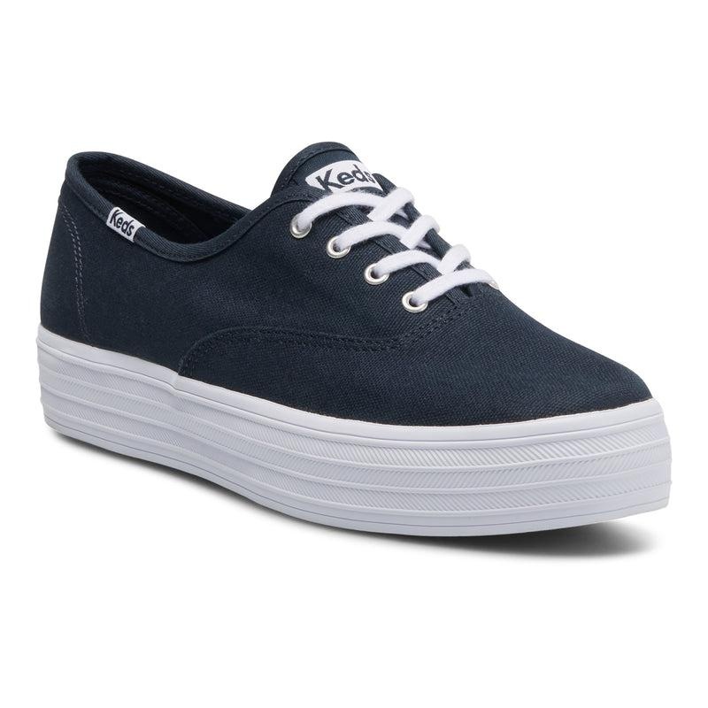 Keds The Platform Kanvas Canvas Kadın Lacivert | RAKYB-7395