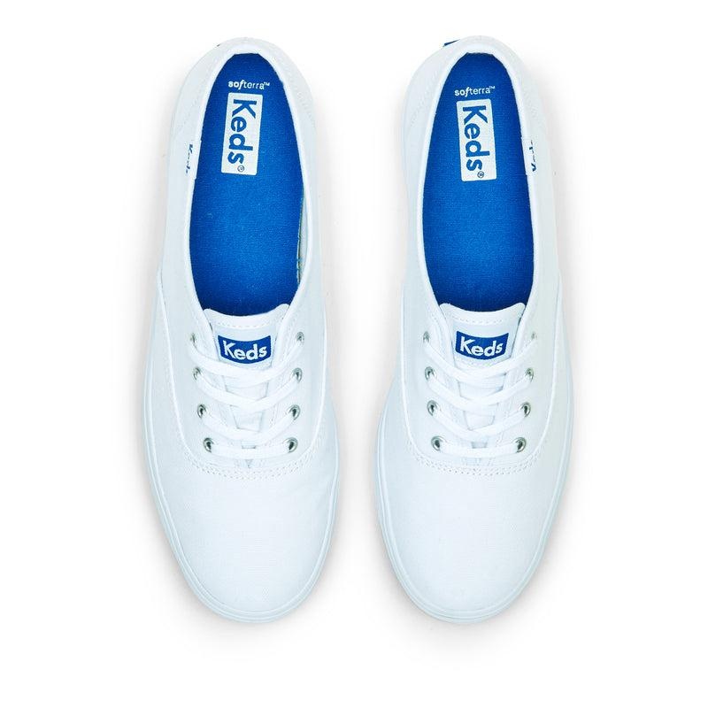 Keds The Platform Kanvas Platform Sneakers Kadın Beyaz | MKJTA-7106