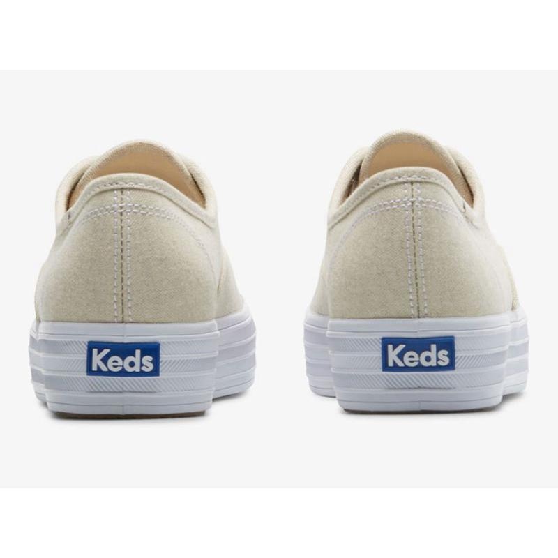 Keds The Platform Metallic Tekstil Lace Ups Kadın Gümüş | HOTXA-4192