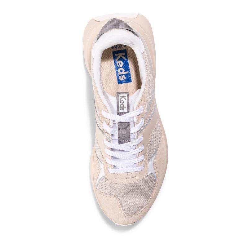 Keds Tiasa Retro Runner Cream Canvas Kadın Navajowhite | PBXEM-5043