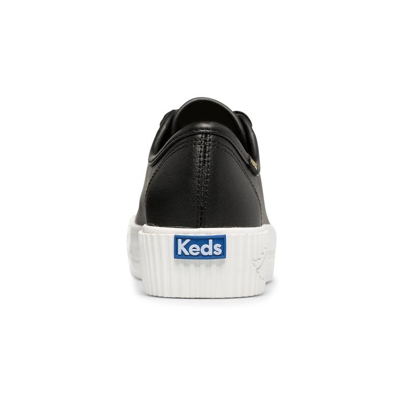 Keds Triple Kick AMP Deri Leather Sneakers Kadın Siyah | XFDGR-4501