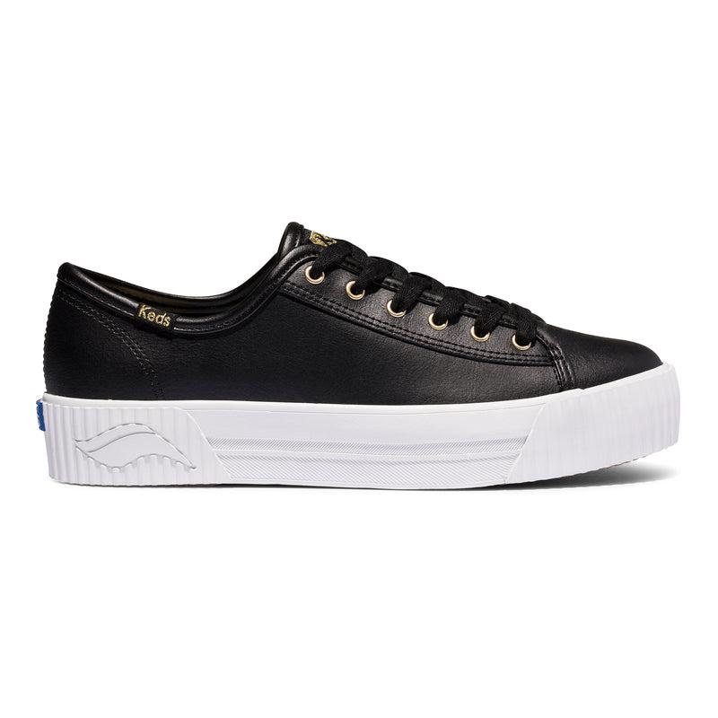 Keds Triple Kick AMP Deri Leather Sneakers Kadın Siyah | XFDGR-4501