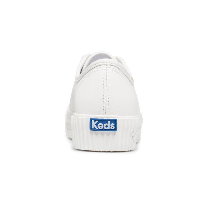 Keds Triple Kick AMP Deri Leather Sneakers Kadın Beyaz | EGJFD-4536