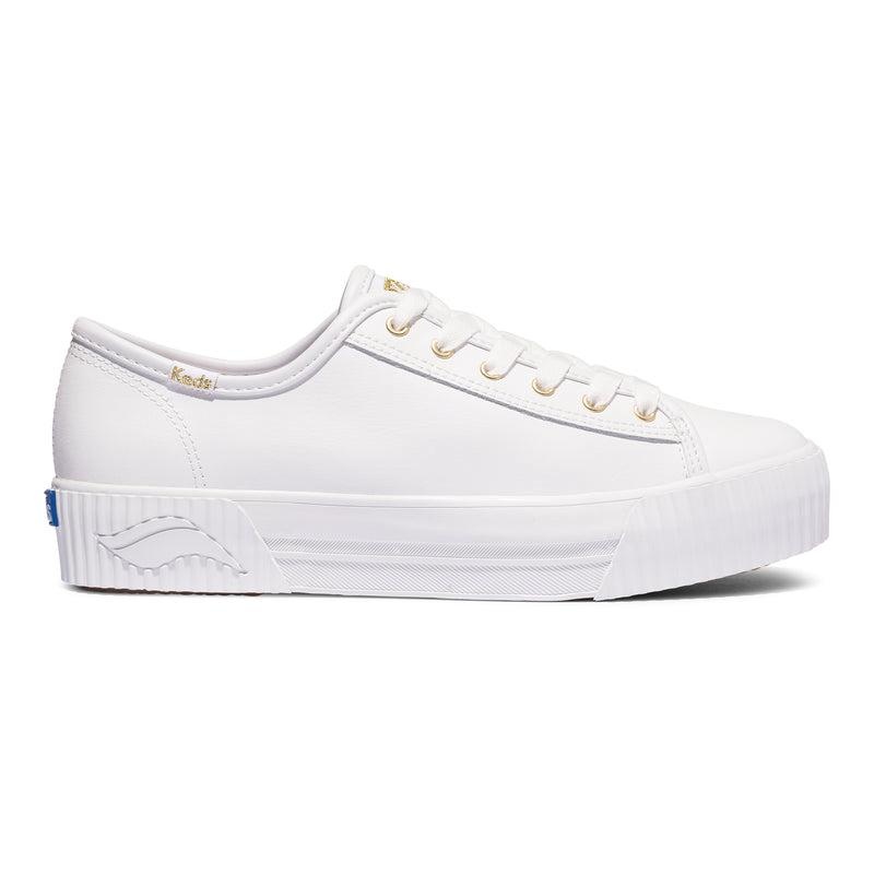 Keds Triple Kick AMP Deri Leather Sneakers Kadın Beyaz | EGJFD-4536