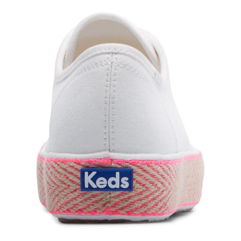 Keds Triple Kick Kanvas Jute Foxing Canvas Kadın Pembe | RYACU-3604