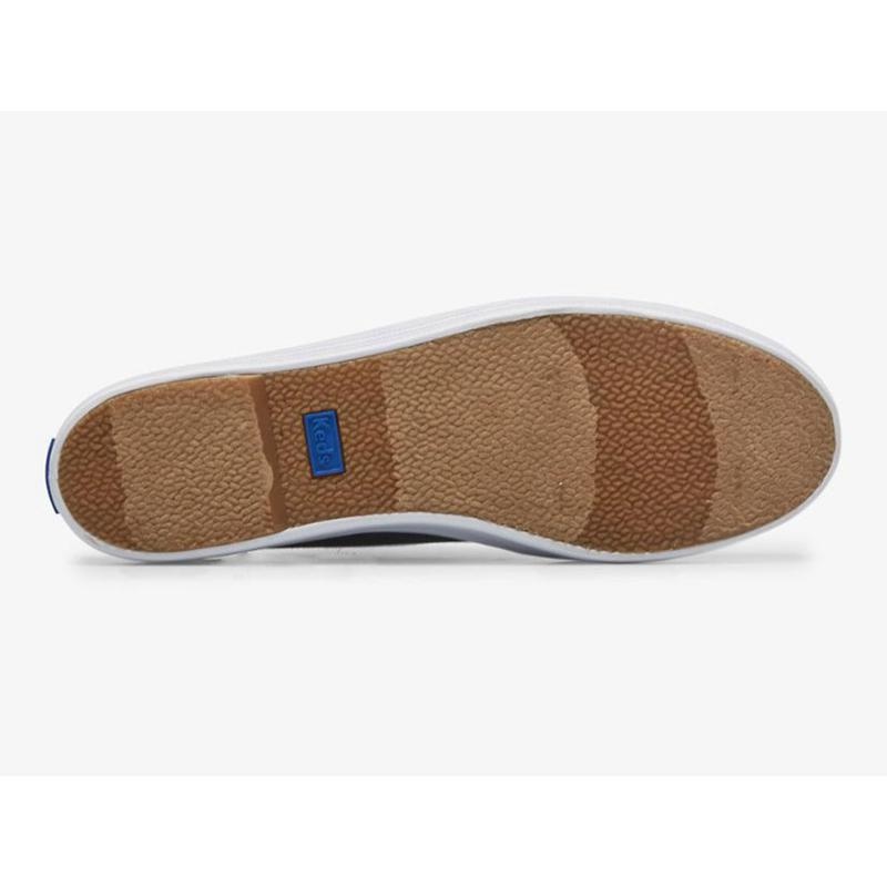 Keds Triple Kick Kanvas Slip On Mule Ayakkabı Kadın Lacivert | WJUQP-1329