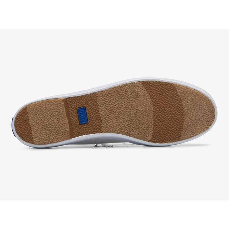 Keds Triple Kick Mule Kanvas Makosen Ayakkabı Kadın Beyaz | DHKAT-7189