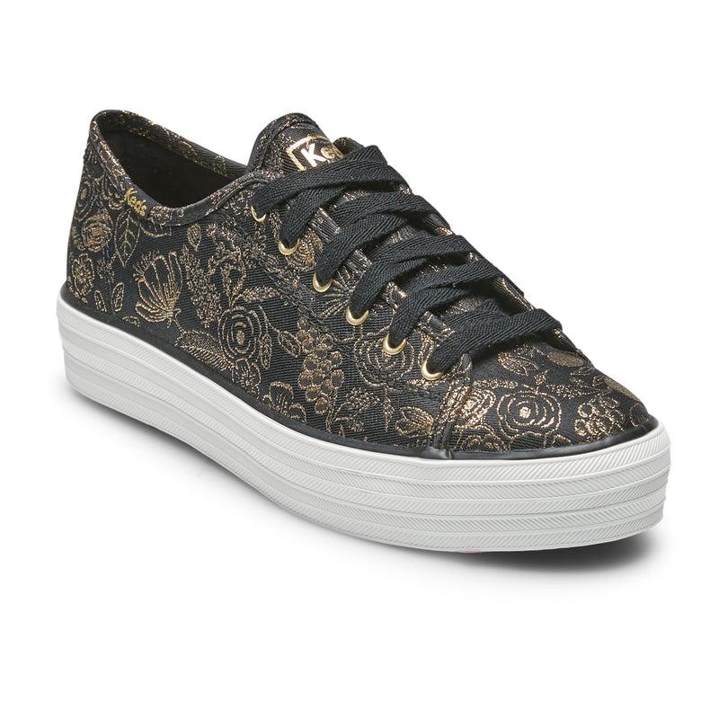 Keds Triple Kick Rifle Paper Co. Colette Jacquard Prints Kadın Siyah | MOSHV-3170