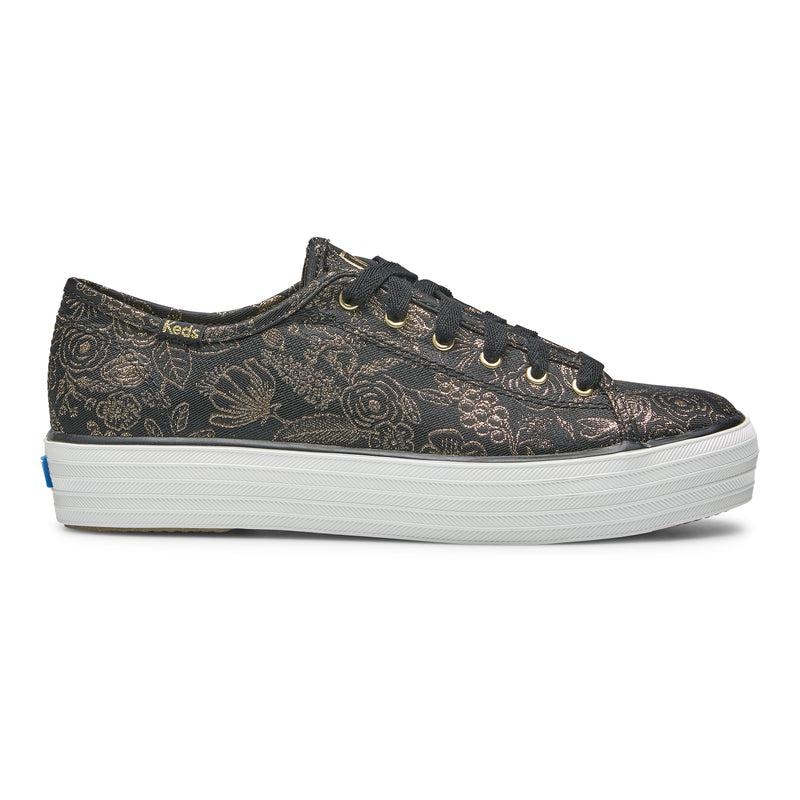 Keds Triple Kick Rifle Paper Co. Colette Jacquard Prints Kadın Siyah | MOSHV-3170