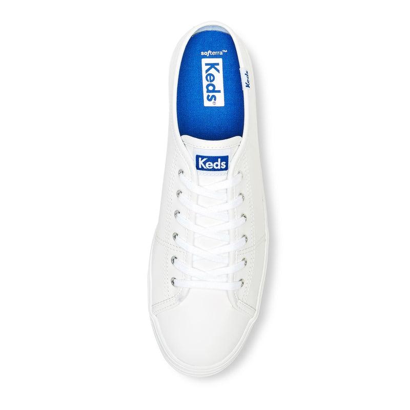 Keds Triple Mule Deri Leather Sneakers Kadın Beyaz | ZTUSQ-4785