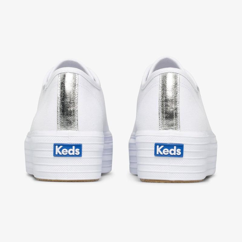 Keds Triple Up Kanvas Canvas Kadın Beyaz | DEZQB-2506