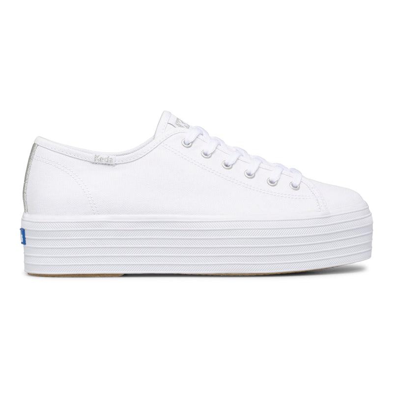 Keds Triple Up Kanvas Canvas Kadın Beyaz | DEZQB-2506