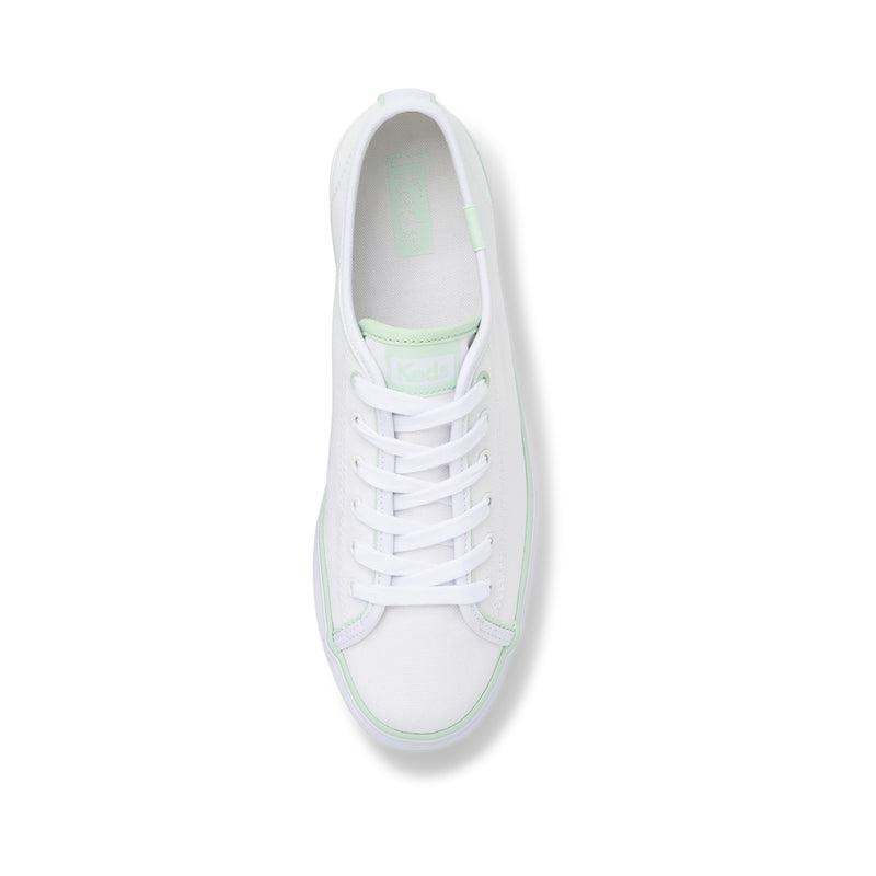 Keds Triple Up Kanvas Hits Canvas Kadın White/Mint | NBYXK-6814