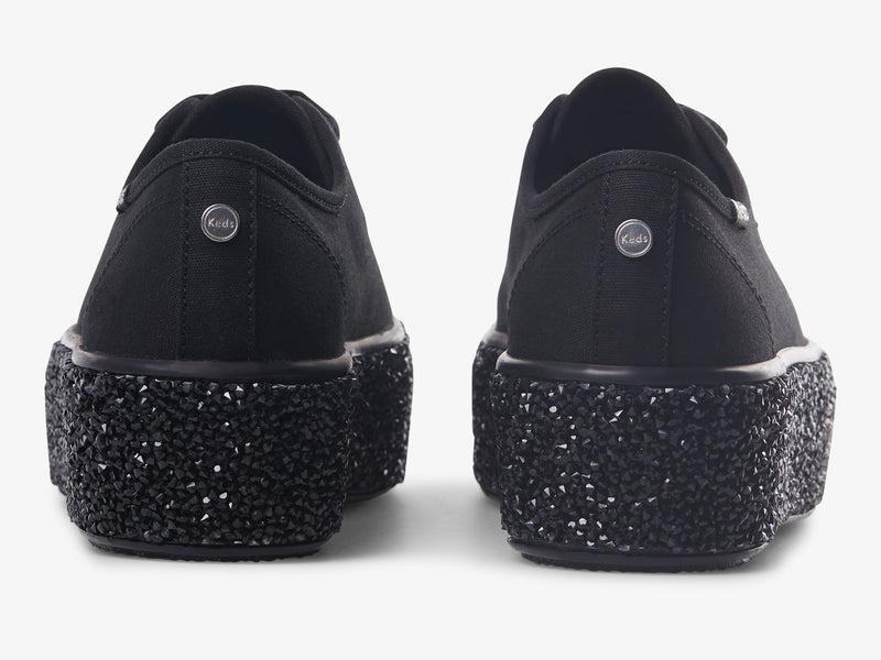 Keds Triple Up Rock Salt Cel Canvas Kadın Siyah | LKGMD-8593