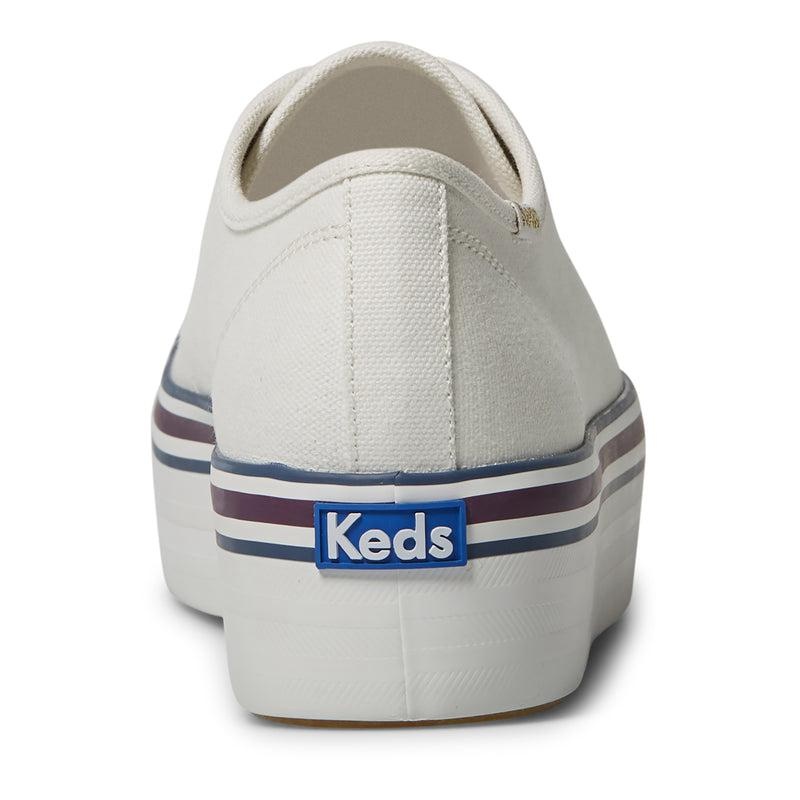 Keds Triple Up Varsity Kanvas Canvas Kadın White/Blue | SAPBU-5310