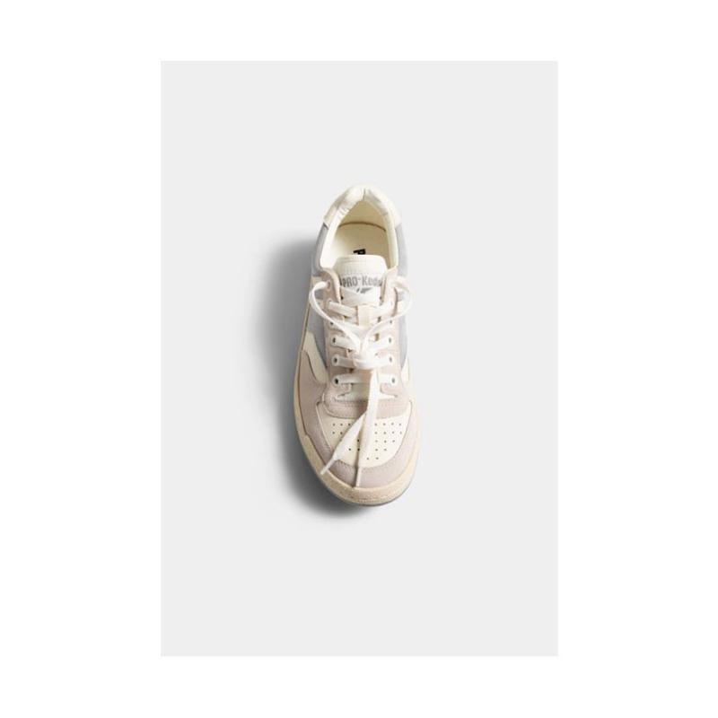 Keds Unisex Skyhawk Lo Mix Leather Sneakers Kadın Krema Beyaz | TRSLV-8315