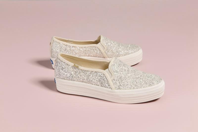 Keds x Kate Spade Triple Decker Makosen Ayakkabı Kadın Krema Beyaz | KZRCP-3021