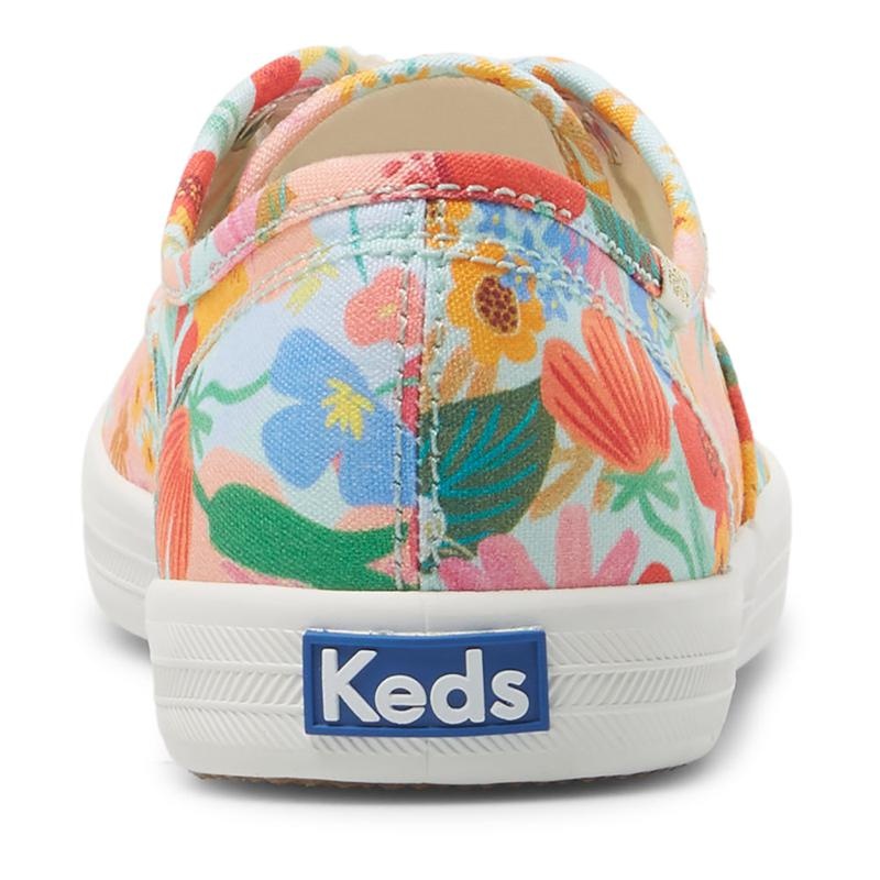 Keds x Rifle Paper Co. Champion Canvas Kadın Blue/Multicolor | GMSOP-7340