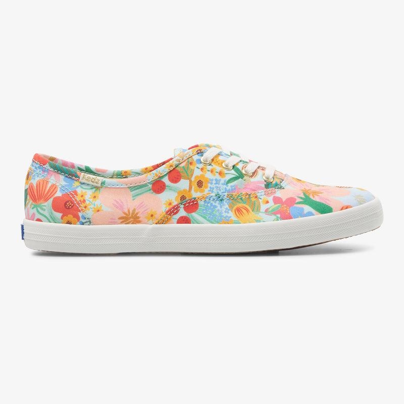 Keds x Rifle Paper Co. Champion Canvas Kadın Blue/Multicolor | GMSOP-7340