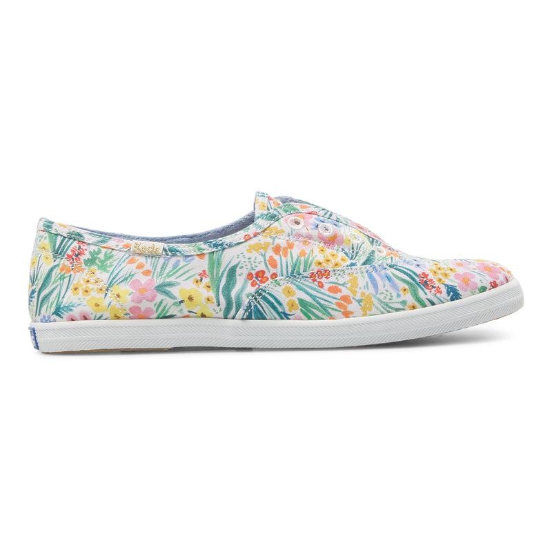 Keds x Rifle Paper Co. Chillax Canvas Kadın White/Multicolor | KNDTL-0571