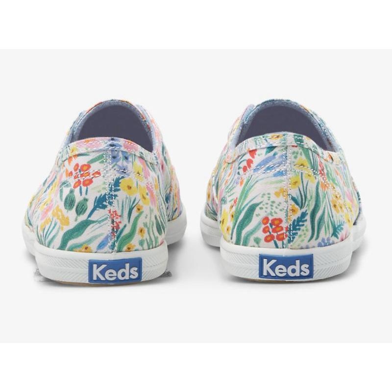 Keds x Rifle Paper Co. Chillax Lea Makosen Ayakkabı Kadın Beyaz Renkli | GVRBA-7915