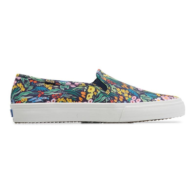 Keds x Rifle Paper Co. Double Decker Canvas Kadın Navy/Multicolor | UCRPN-7108