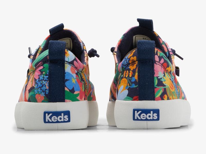 Keds x Rifle Paper Co. Kickback Canvas Kadın Navy/Multicolor | PWBGE-4795