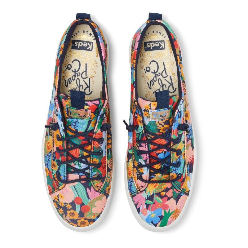 Keds x Rifle Paper Co. Kickback Makosen Ayakkabı Kadın Navy/Multicolor | MVEGW-0592