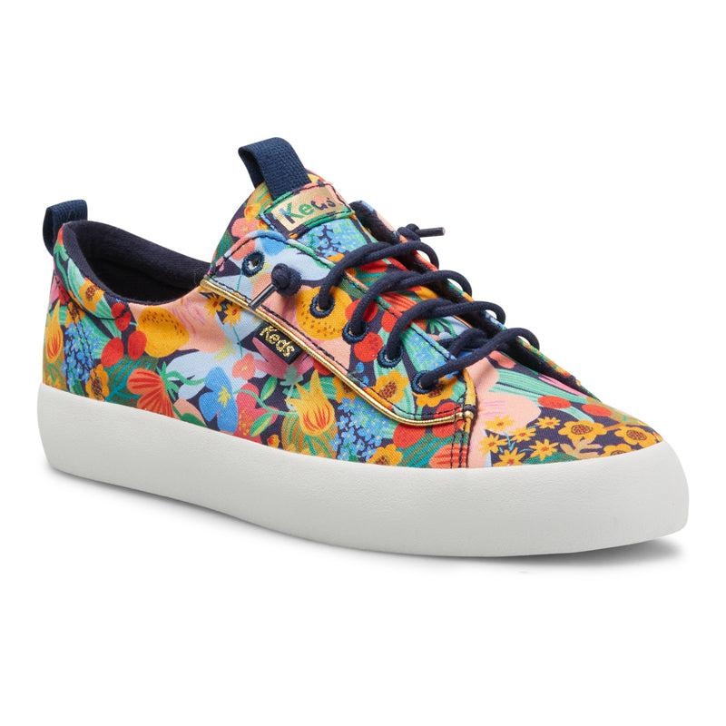 Keds x Rifle Paper Co. Kickback Makosen Ayakkabı Kadın Navy/Multicolor | MVEGW-0592