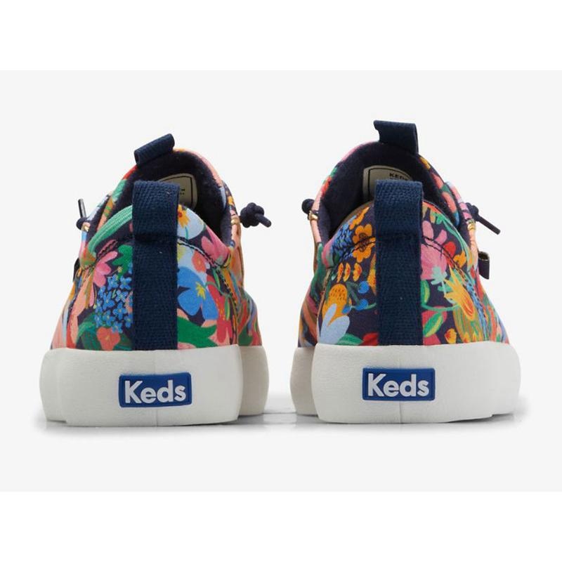 Keds x Rifle Paper Co. Kickback Sicily Makosen Ayakkabı Kadın Lacivert Renkli | XIUOP-4075