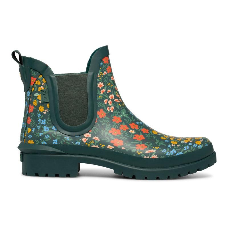 Keds x Rifle Paper Co. Rowan Rain Boot Wildwood Prints Kadın Yeşil | ENJKS-7934