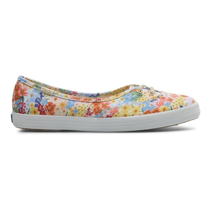 Keds x Rifle Paper Co. The Mini Canvas Kadın White/Multicolor | ZDYXO-4583