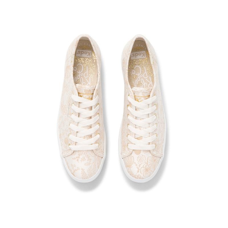 Keds x Rifle Paper Co. Triple Kick Colette Jacquard Sneaker Prints Kadın Beyaz | NIAVH-2538