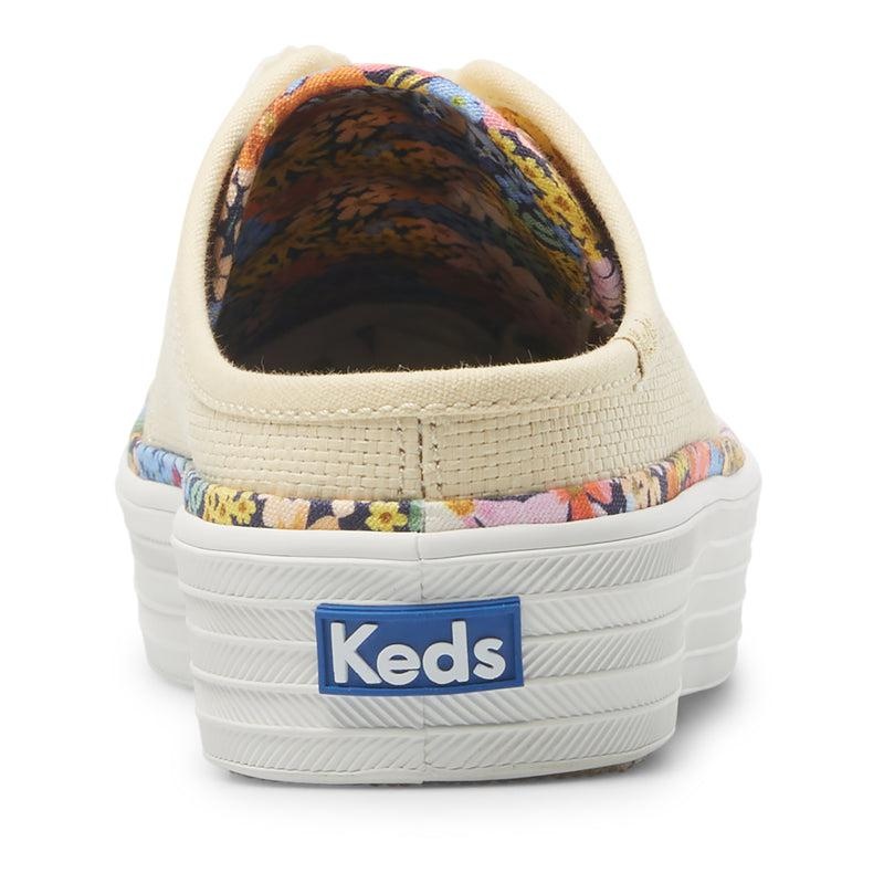 Keds x Rifle Paper Co. Triple Kick Mule Raffia Prints Kadın Lightyellow | JUEZL-2473