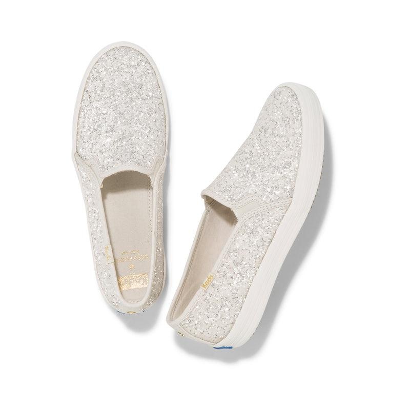 Keds x kate spade Double Decker Canvas Kadın Krema Beyaz | CERXW-1596