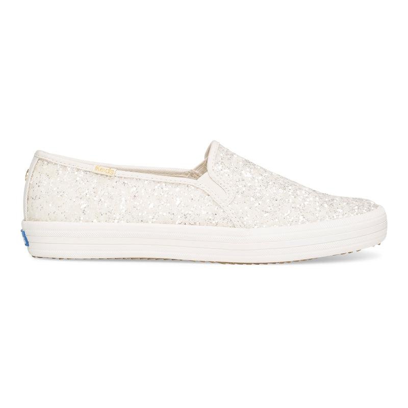 Keds x kate spade Double Decker Canvas Kadın Krema Beyaz | CERXW-1596