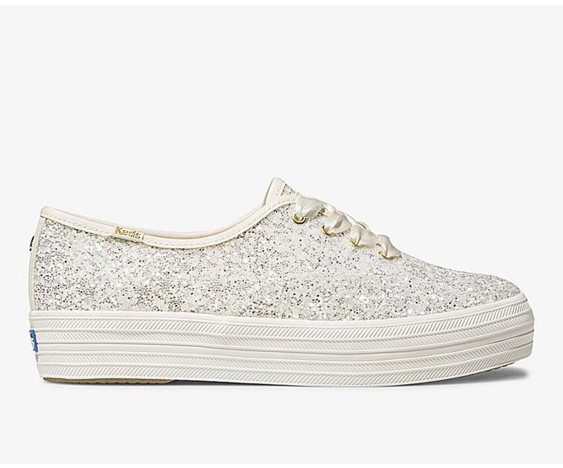 Keds x kate spade new york Triple Canvas Kadın Krema Beyaz | RFDAJ-2874